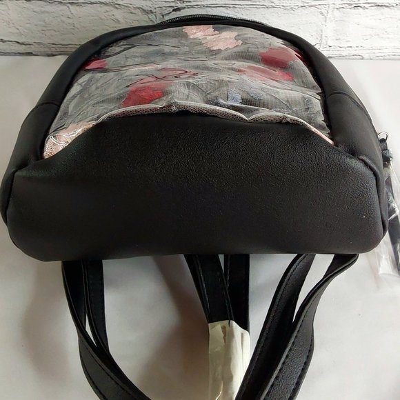 \'T~SHIRT & JEANS\' \'KIKO LACIE\' FLORAL EMBROIDER CLEAR MIDI BACKPACK main image 5